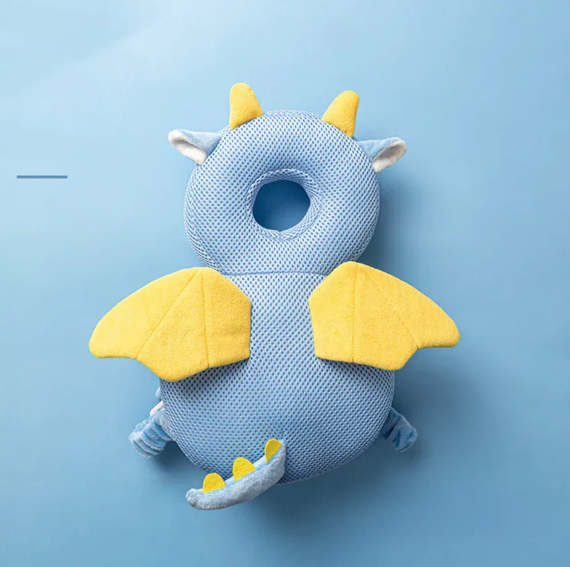 “Dragon‑shaped toddler head protection pad with soft, plush cushioning and breathable design for protecting little ones during falls.”