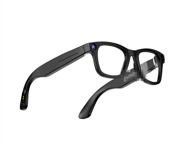“AI smart glasses with built‑in HD camera, touch controls, and lightweight frame, designed for hands‑free video, photos, and smart features.”