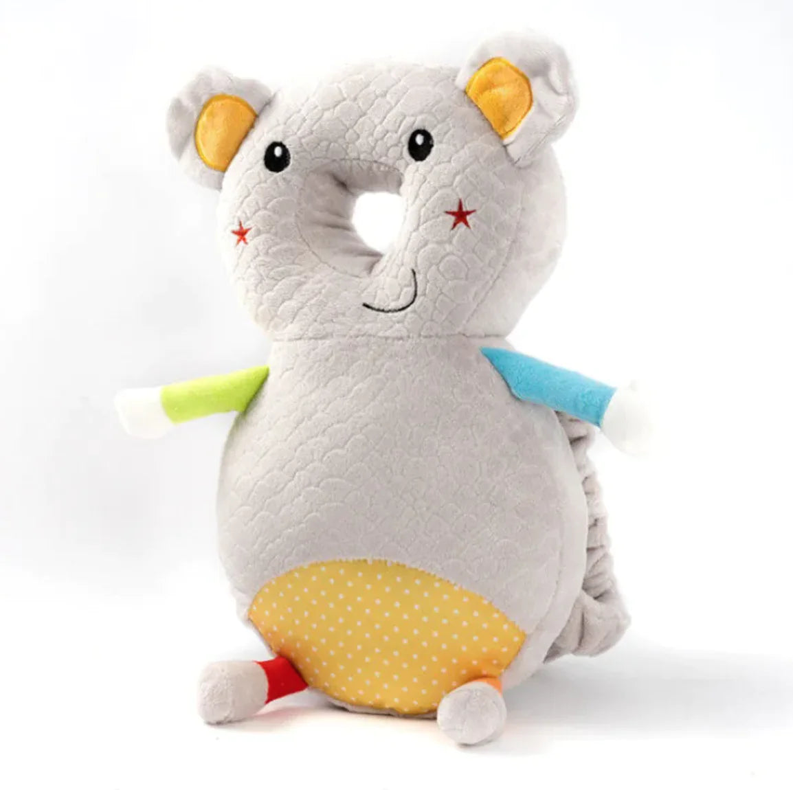 “Mouse‑shaped toddler head protection pad with soft, plush cushioning and breathable design for protecting little ones during falls.”