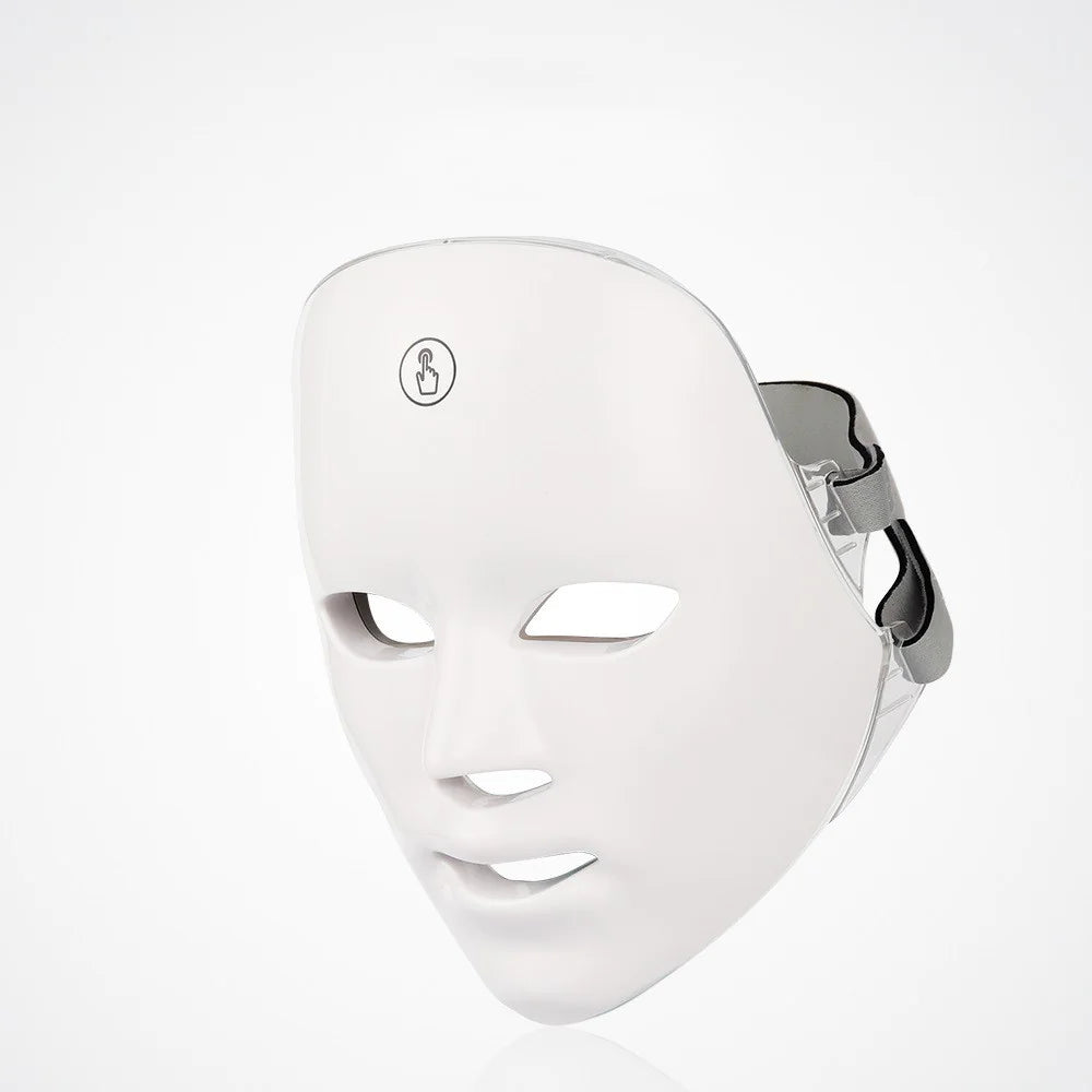 “LED light therapy facial mask with multi‑color skin treatment modes, designed for at‑home rejuvenation, smoothing, and brightening.”