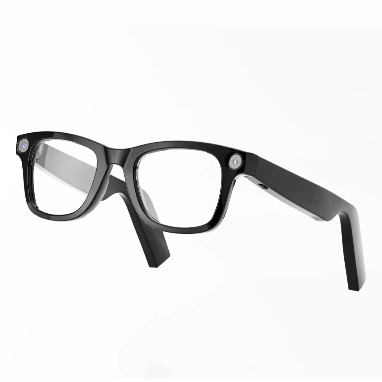 “AI smart glasses with built‑in HD camera, touch controls, and lightweight frame, designed for hands‑free video, photos, and smart features.”