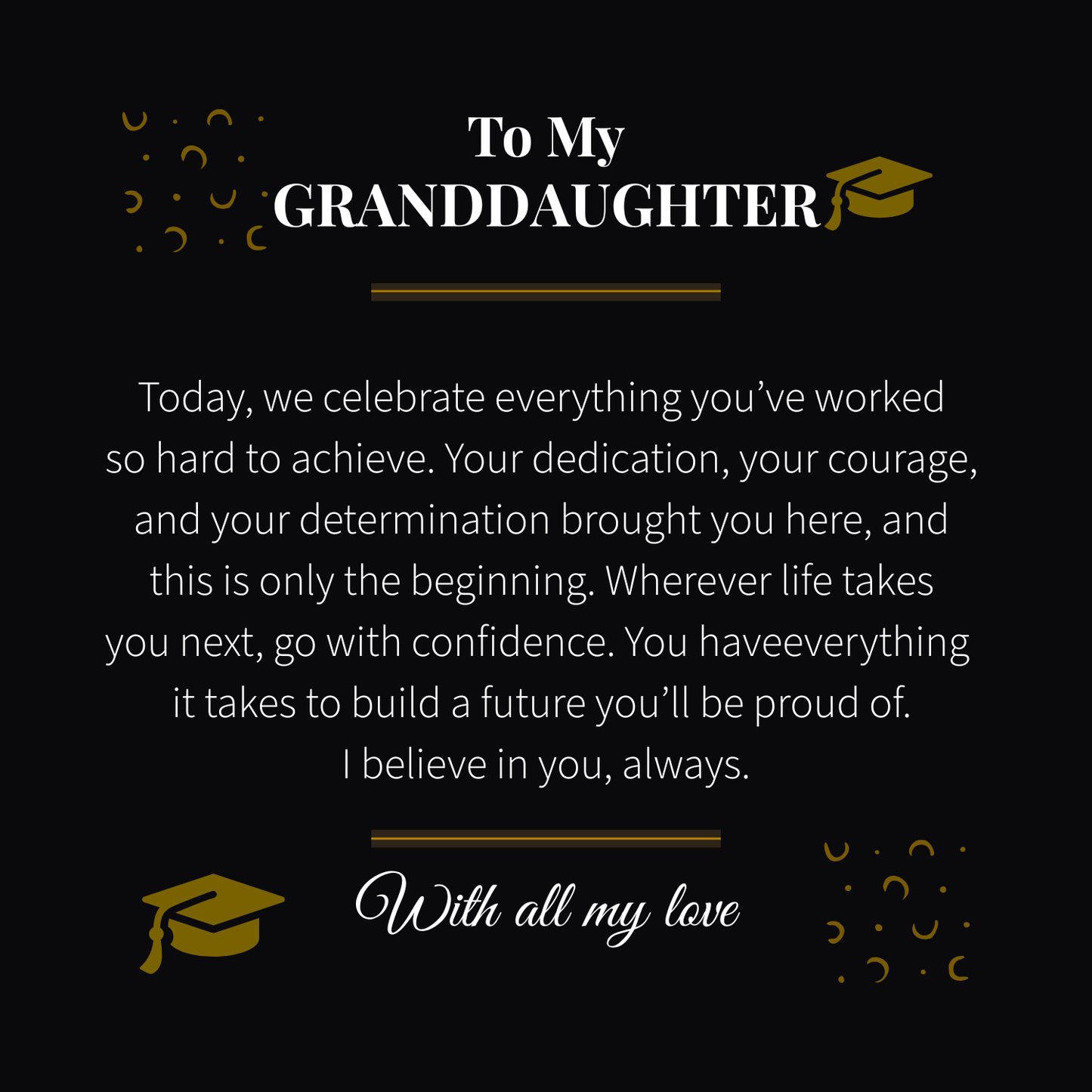 Custom Name Necklace – Graduation Cap Edition | Personalized Graduation Gift for Granddaughter