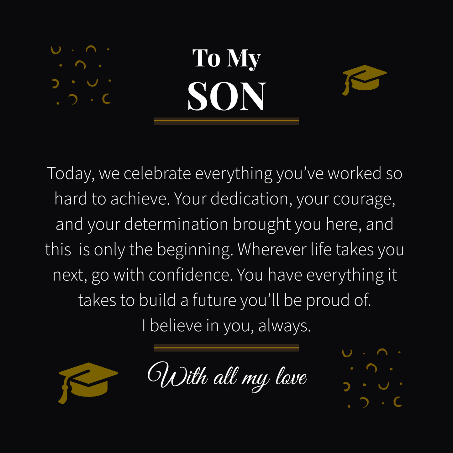 Custom Name Necklace – Graduation Cap Edition | Personalized Graduation Gift for Son