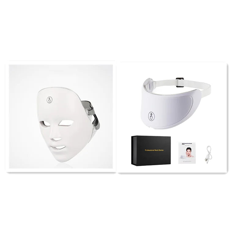 “LED light therapy facial mask with multi‑color skin treatment modes, designed for at‑home rejuvenation, smoothing, and brightening.”