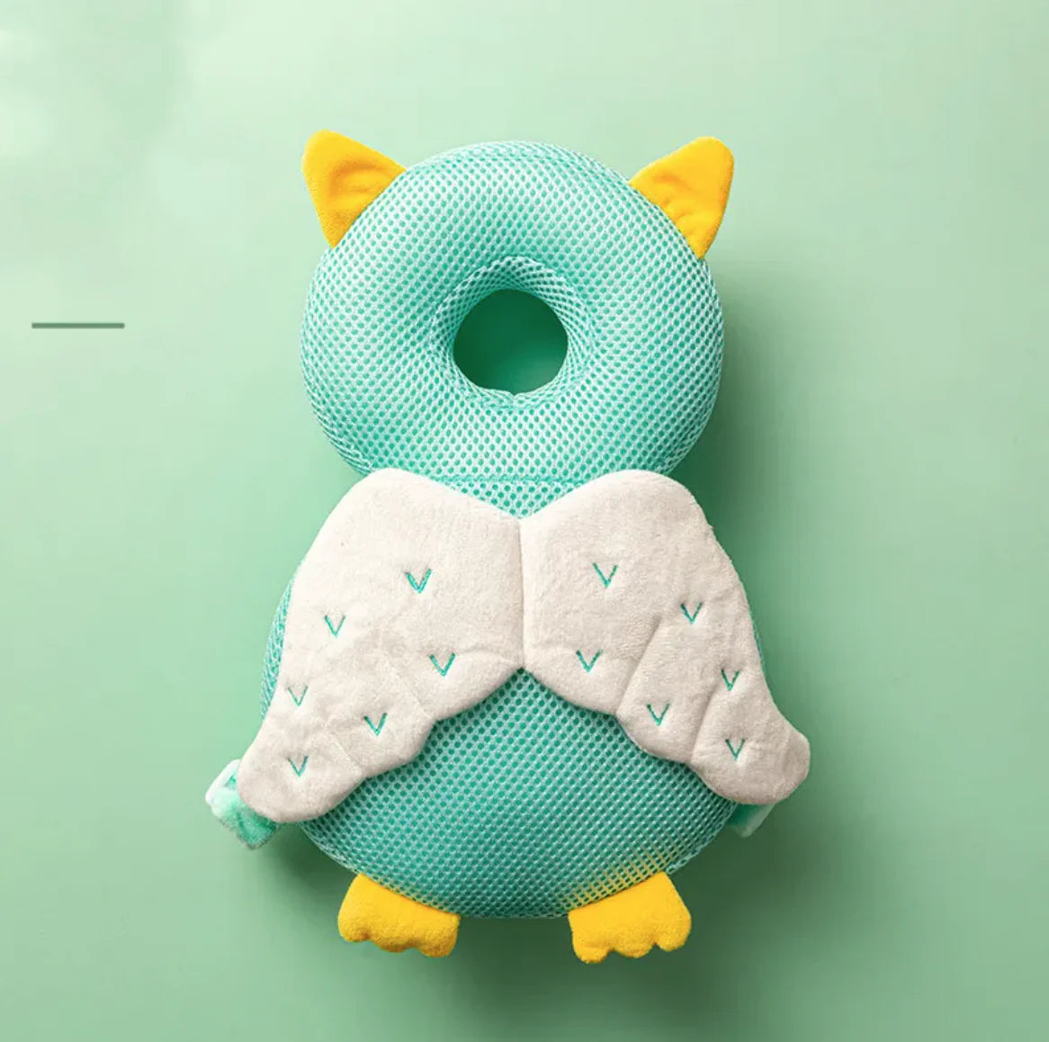 “Owl‑shaped toddler head protection pad with soft, plush cushioning and breathable design for protecting little ones during falls.”
